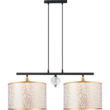 Minimal Lambent Line Crystal Plafonyer Kumaş Altın Beyaz Avize