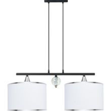 Minimal Lambent Line Crystal Plafonyer Kumaş Beyaz Avize