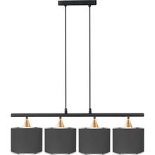 Minimal Lambent Line Maxi Plafonyer Kumaş Gri Avize