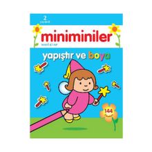 Miniminiler Mavi Kitap Yapıştır ve Boya - Parıltı Komisyon