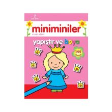 Miniminiler Pembe Kitap Yapıştır ve Boya - Parıltı Komisyon