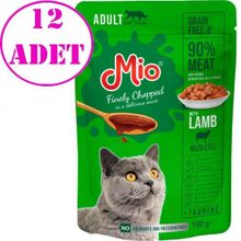 Mio Kuzulu 12x100 gr Kedi Konserve Maması