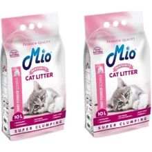 Mio Pudra Kokulu Ince Taneli Süper Topaklanma Bentonite 2x10 lt Koku Hapsedici Kedi Kumu