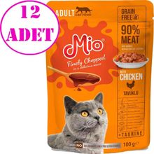 Mio Tavuk Etli 12x100 gr Yaş Kedi Maması