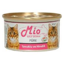 Mio Tavuklu ve Hindi Etli 85 gr Yetişkin Konserve Kedi Maması