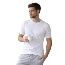 Miorre XL-XXL Beyaz Modal Strech Sıfır Yaka Kısa Kol Fanila