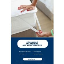 Mira Home 200x200 Pamuklu Köşe Lastikli Sıvı Su Geçirmez Yatak Koruyucu Alez
