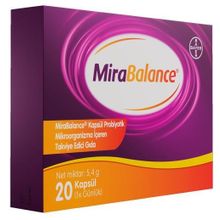 Mirabalance 20 Kapsül Probiyotik İçeren Takviye Edici Gıda