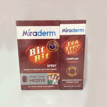 Miraderm Bit Bit Sprey 100 ml+150 ml Tea Tree Oil Şamuan + Metal Tarak Hediye