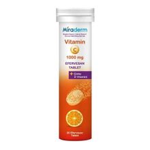 Miraderm Vitamin C 1000 mg Çinko 20 Efervesan Tablet