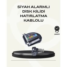 MiraLive Çift Modlu 110DB Alarmlı Disk Kilidi Suya Dayanıklı
