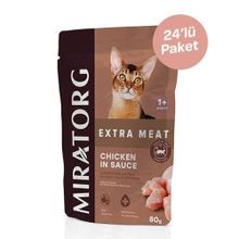 Miratorg Adult Gravy Tavuk Etli 24x80 gr Yaş Kedi Maması