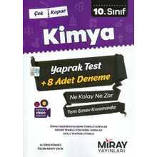 Miray Yayınları 10. Sınıf Kimya 8 Adet Deneme Yaprak Test