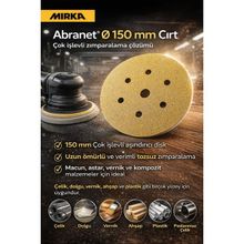 Mirka Gold Zımpara 150 mm Cırt 7d P180 100'lü Paket