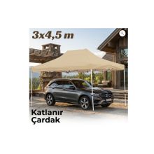 Missidea 3×4,5 Makaslı Katlanır Çardak Krem