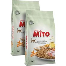 Mito Tavuklu 2x1 kg Yetişkin Kedi Maması