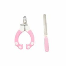 Mixpet 15x7.5 cm Pembe Ergonomik Törpülü Tırnak Makası