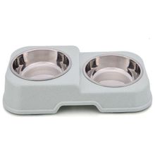 Mixpet Yeşil Kedi Köpek Çelik Kaseli Mama ve Su Kabı