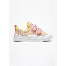 mnpc Kız Çocuk Pudra Çizgili Sneaker Ayakkabı Patik
