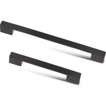 Mobaks Nergis Köprü 160 mm Mat Siyah Çekmece Dolap Vestiyer Mutfak Kulpları