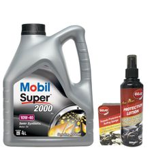 Mobil Super 2000 X1 10W-40 Yarı Sentetik 4 lt Motor Yağı + Torpido Süngeri + 200 ml Torbido Sütü