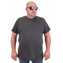 Moc Grande 11100 Büyük Beden Basic Antrasit Melanj Erkek T-shirt