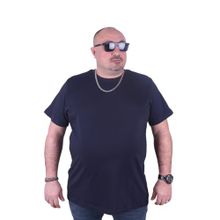 Moc Grande 11100 Büyük Beden Basic Lacivert Erkek T-shirt