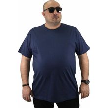 Moc Grande 11100 Büyük Beden Basic Marin Erkek T-shirt
