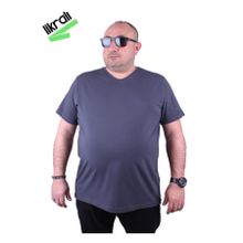 Moc Grande 11160 Büyük Beden Basic Füme Erkek T-shirt