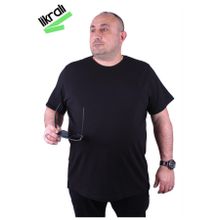 Moc Grande 11160 Büyük Beden Siyah Erkek T-shirt