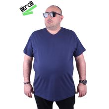 Moc Grande 11170 Büyük Beden Marin Erkek T-shirt