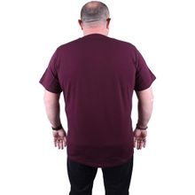 Moc Grande 11170 Büyük Beden Mürdüm Erkek T-shirt