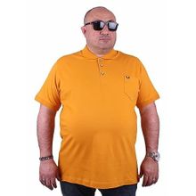 Moc Grande 11501 Büyük Beden Basic Hardal Erkek T-shirt