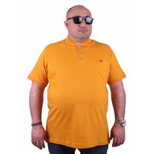 Moc Grande 11501 Büyük Beden Basic Hardal Erkek T-shirt