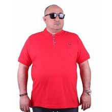 Moc Grande 11501 Büyük Beden Basic Kırmızı Erkek T-shirt