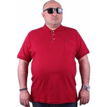 Moc Grande 11501 Polo Büyük Beden Bordo Erkek T-shirt