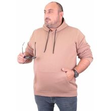 Moc Grande 11700 Sütlü Kahve Kapüşonlu Erkek Sweatshirt