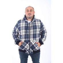 Moc Grande 22209 Indigo Kangaroo Pocket Stripe Oduncu Gömlek Erkek Sweatshirt