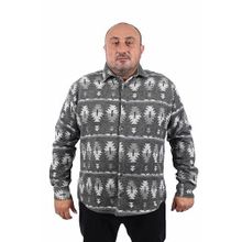 Moc Grande 22212 Yeşil MC Three Rug Print Oduncu Erkek Gömlek