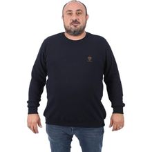 Moc Grande 22712 Lacivert Büyük Beden Gipeli Casual Erkek Sweatshirt