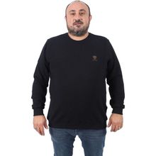 Moc Grande 22712 Siyah Büyük Beden Gipeli Casual Erkek Sweatshirt