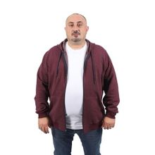 Moc Grande 22718 Bordo Büyük Beden Direction Erkek Sweatshirt
