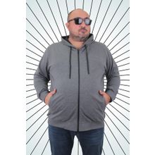 Moc Grande 22751 Gri Melanj Kapüşonlu Erkek Sweatshirt