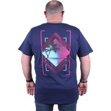 Moc Grande 23103 İsland Büyük Beden Marin Erkek T-shirt