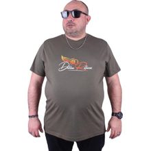 Moc Grande 23112 Wings Büyük Beden Haki Erkek T-shirt