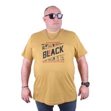 Moc Grande 23127 Black Büyük Beden Limon Erkek T-shirt
