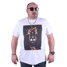 Moc Grande 23138 Lion Büyük Beden Beyaz Erkek T-shirt