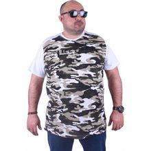 Moc Grande 23147 Shoulder Line Camouflage Beyaz Erkek T-shirt