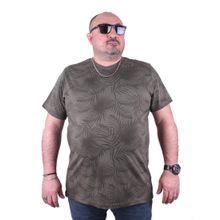 Moc Grande 23148 Palm Leaf Büyük Beden Haki Erkek T-shirt