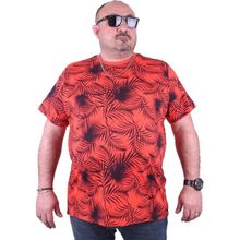 Moc Grande 23148 Palm Leaf Büyük Beden Nar Çiçeği Erkek T-shirt